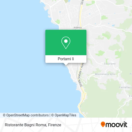 Mappa Ristorante Bagni Roma