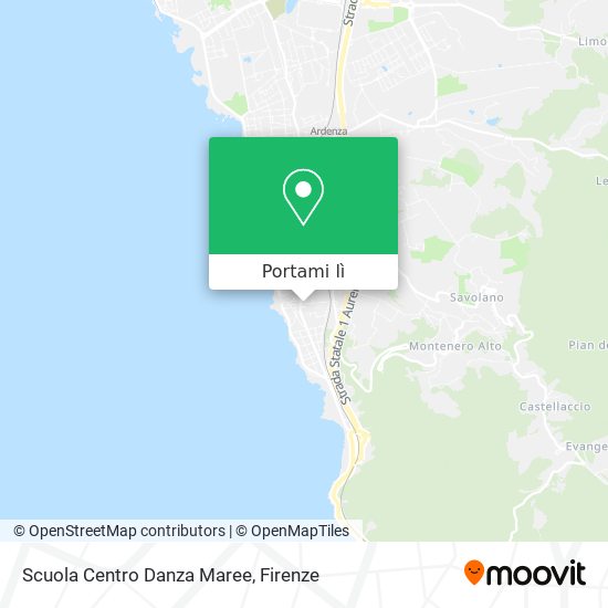 Mappa Scuola Centro Danza Maree
