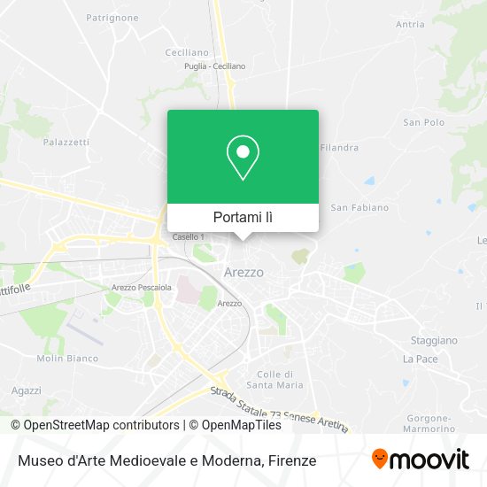 Mappa Museo d'Arte Medioevale e Moderna