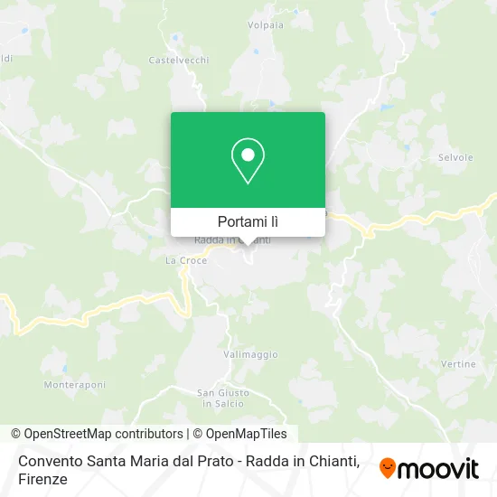 Mappa Convento Santa Maria dal Prato - Radda in Chianti