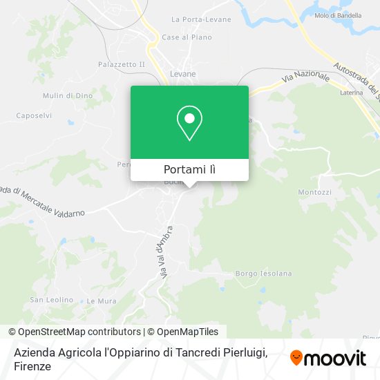 Mappa Azienda Agricola l'Oppiarino di Tancredi Pierluigi