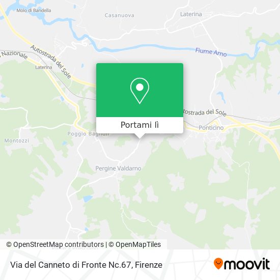 Mappa Via del Canneto di Fronte Nc.67