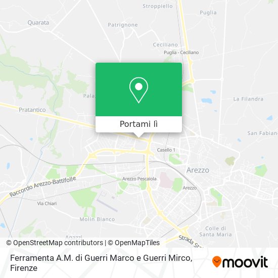 Mappa Ferramenta A.M. di Guerri Marco e Guerri Mirco