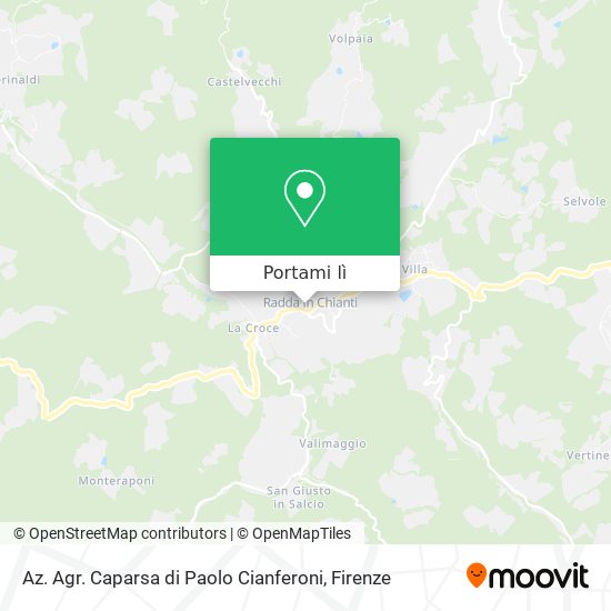 Mappa Az. Agr. Caparsa di Paolo Cianferoni