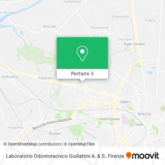 Mappa Laboratorio Odontotecnico Giuliattini A. & S.
