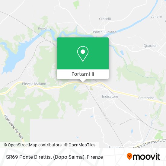 Mappa SR69 Ponte Direttis. (Dopo Saima)