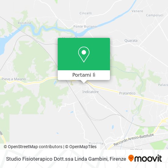 Mappa Studio Fisioterapico Dott.ssa Linda Gambini