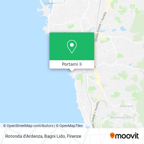 Mappa Rotonda d'Ardenza, Bagni Lido