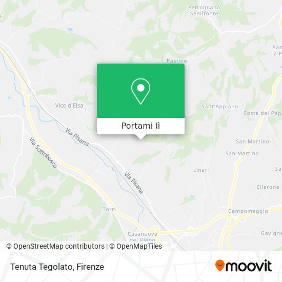 Mappa Tenuta Tegolato