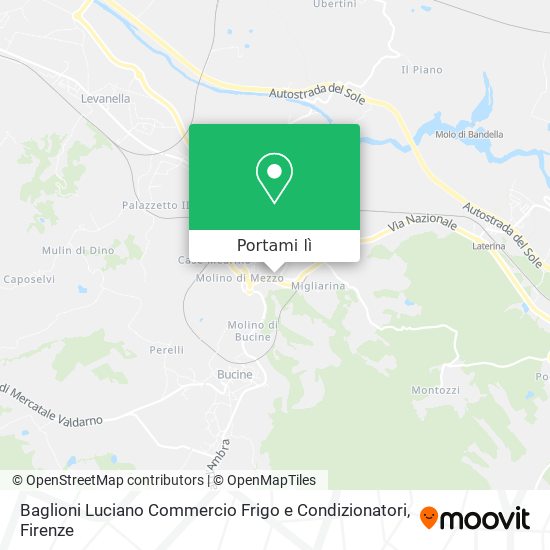 Mappa Baglioni Luciano Commercio Frigo e Condizionatori