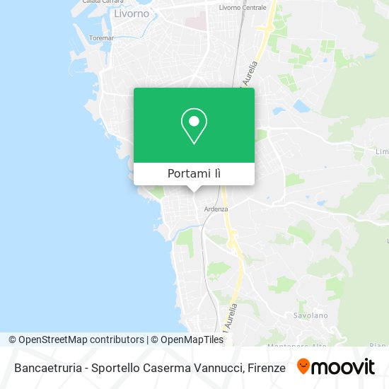 Mappa Bancaetruria - Sportello Caserma Vannucci