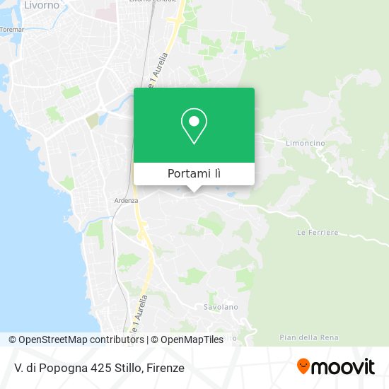 Mappa V. di Popogna 425 Stillo