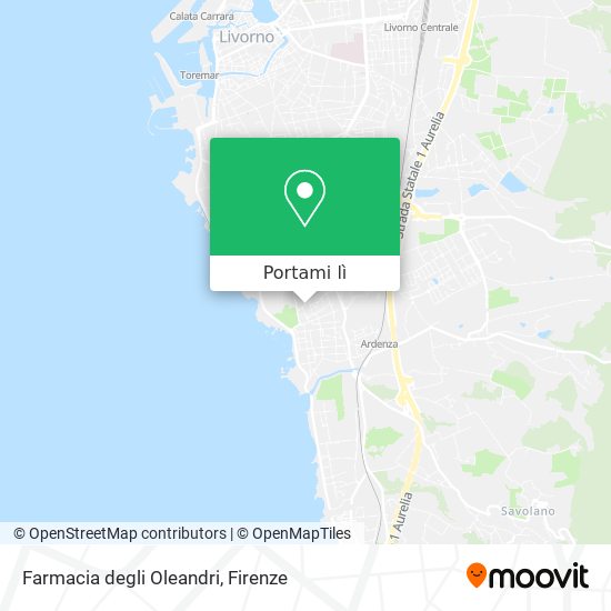 Mappa Farmacia degli Oleandri