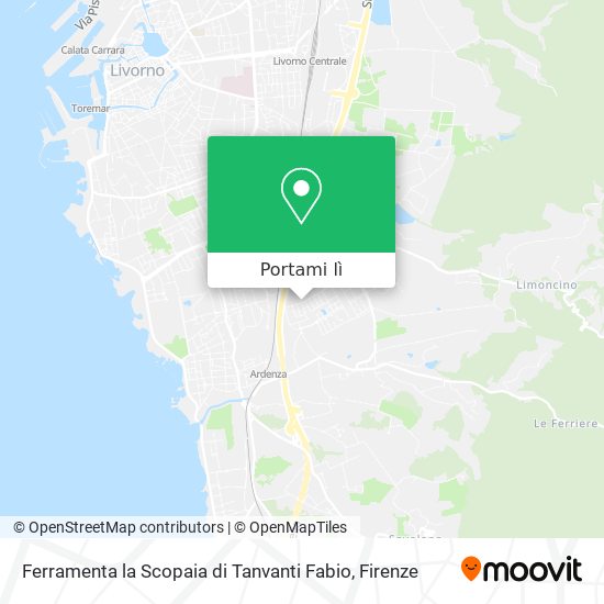 Mappa Ferramenta la Scopaia di Tanvanti Fabio