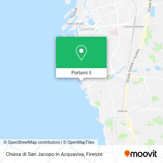 Mappa Chiesa di San Jacopo in Acquaviva