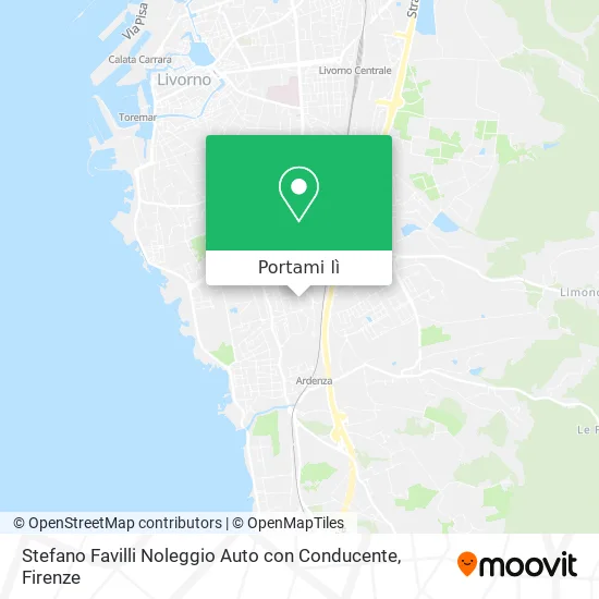 Mappa Stefano Favilli Noleggio Auto con Conducente