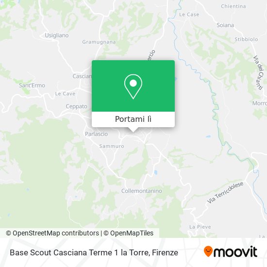 Mappa Base Scout Casciana Terme 1 la Torre