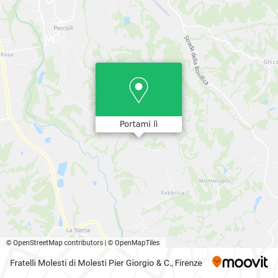 Mappa Fratelli Molesti di Molesti Pier Giorgio & C.