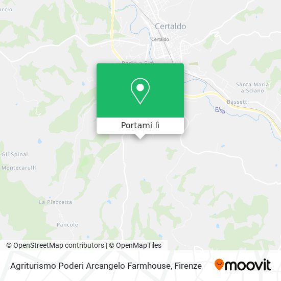 Mappa Agriturismo Poderi Arcangelo Farmhouse