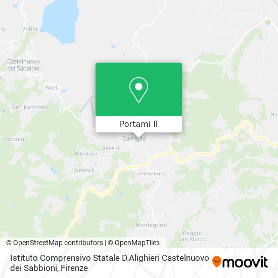 Mappa Istituto Comprensivo Statale D.Alighieri Castelnuovo dei Sabbioni