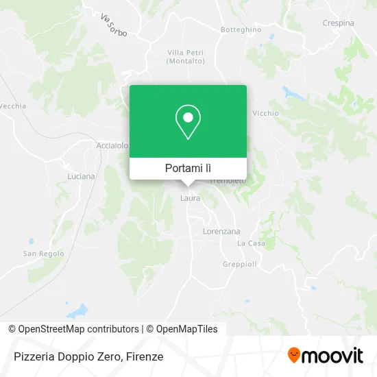 Mappa Pizzeria Doppio Zero