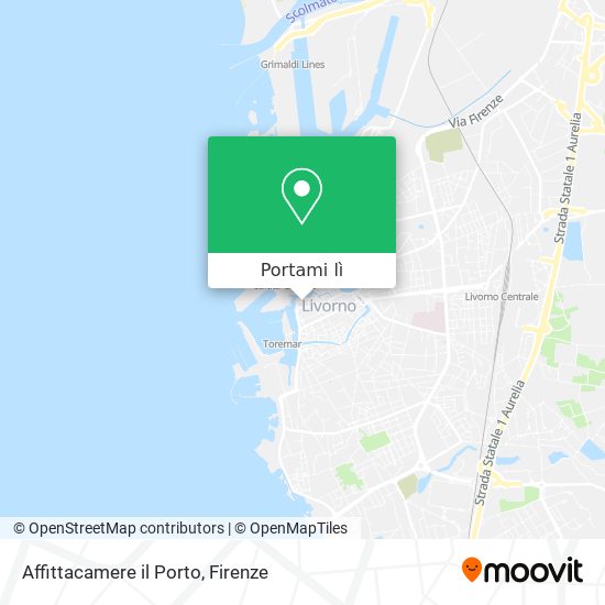 Mappa Affittacamere il Porto