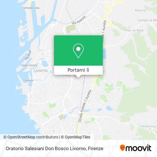 Mappa Oratorio Salesiani Don Bosco Livorno