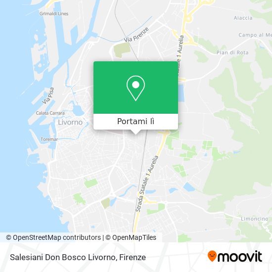Mappa Salesiani Don Bosco Livorno