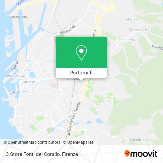 Mappa 3 Store Fonti del Corallo