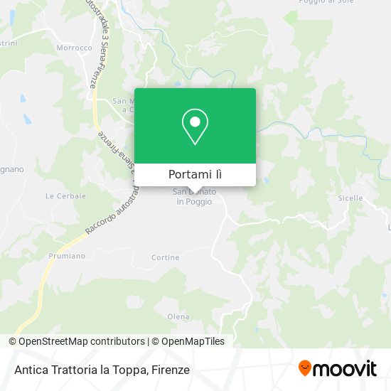 Mappa Antica Trattoria la Toppa