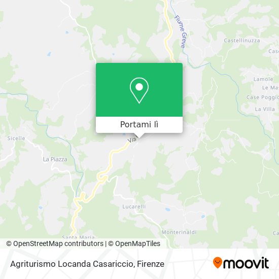 Mappa Agriturismo Locanda Casariccio