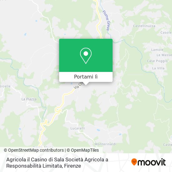 Mappa Agricola il Casino di Sala Società Agricola a Responsabilità Limitata