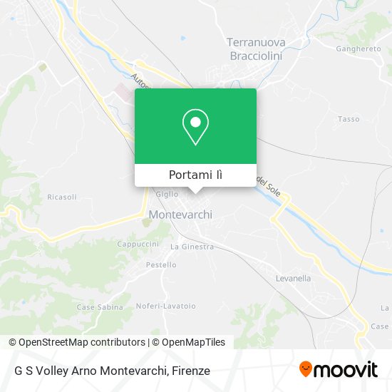 Mappa G S Volley Arno Montevarchi
