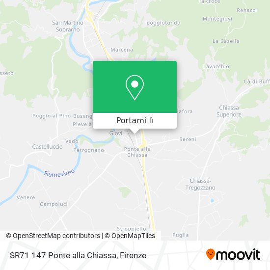 Mappa SR71 147 Ponte alla Chiassa