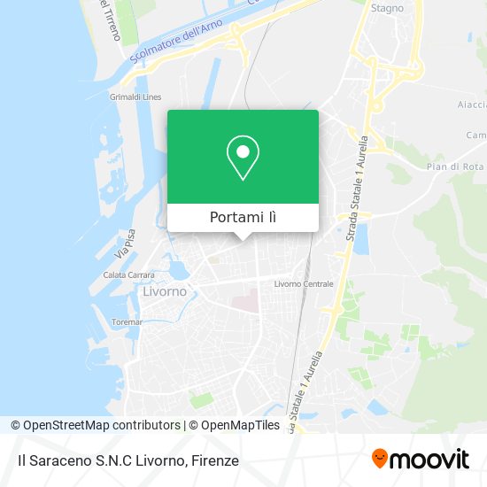 Mappa Il Saraceno S.N.C Livorno