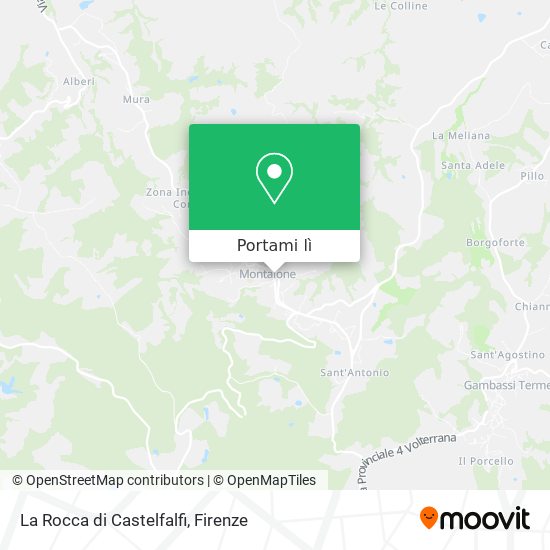 Mappa La Rocca di Castelfalfi