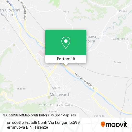 Mappa Terrecotte Fratelli Centi Via Lungarno,599 Terranuova B.Ni