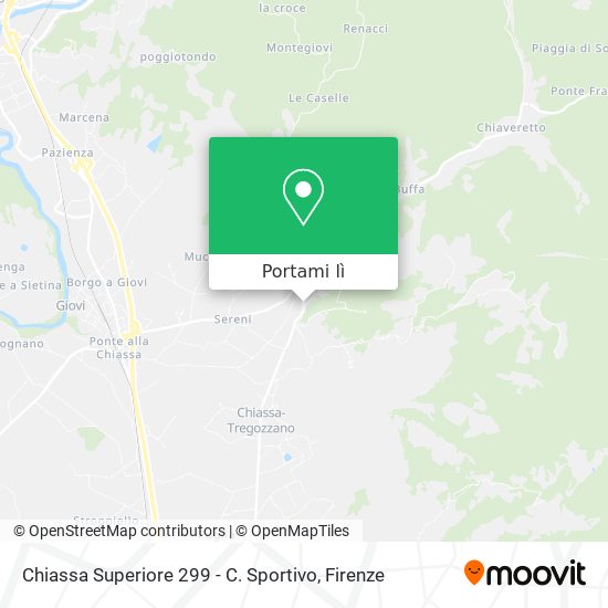 Mappa Chiassa Superiore 299 - C. Sportivo