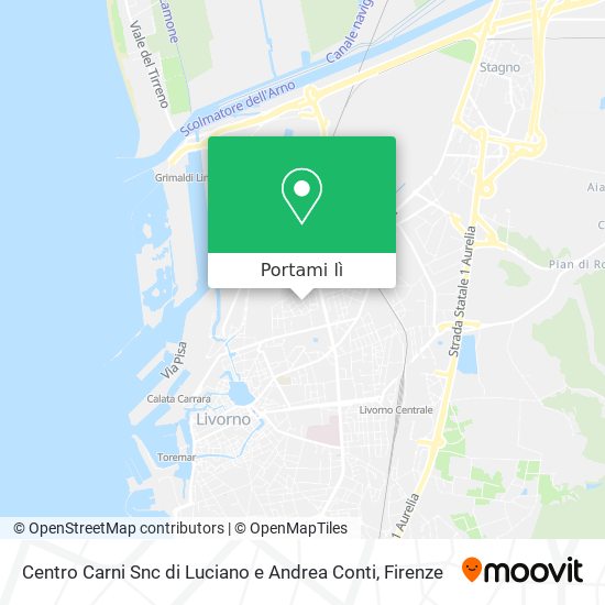 Mappa Centro Carni Snc di Luciano e Andrea Conti
