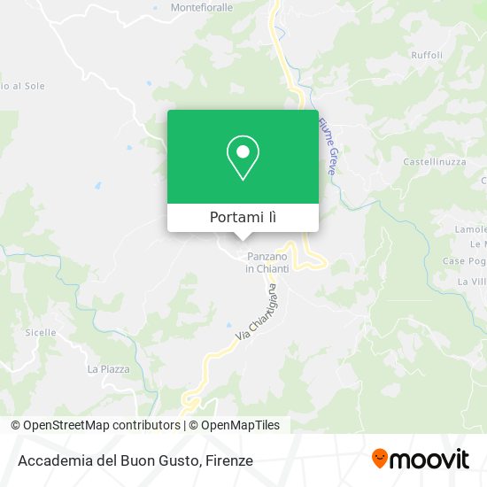 Mappa Accademia del Buon Gusto