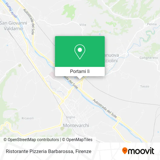 Mappa Ristorante Pizzeria Barbarossa