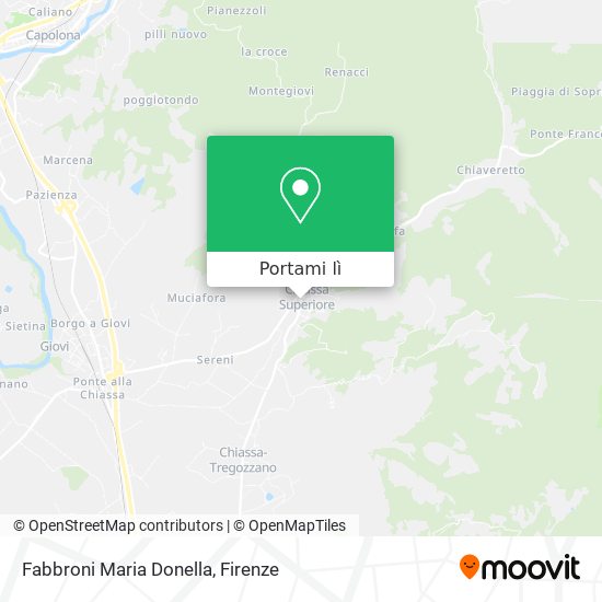 Mappa Fabbroni Maria Donella