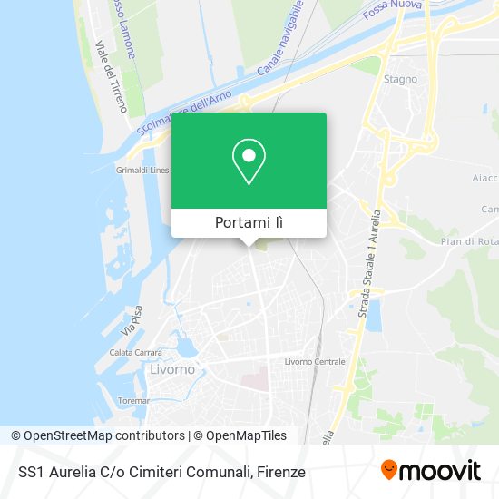 Mappa SS1 Aurelia C / o Cimiteri Comunali