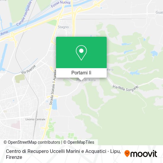 Mappa Centro di Recupero Uccelli Marini e Acquatici - Lipu