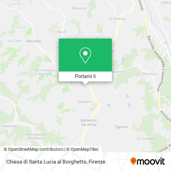 Mappa Chiesa di Santa Lucia al Borghetto
