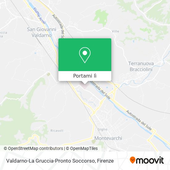 Mappa Valdarno-La Gruccia-Pronto Soccorso
