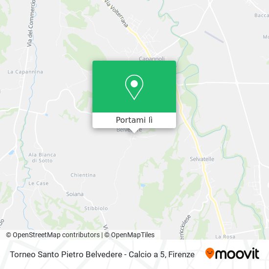 Mappa Torneo Santo Pietro Belvedere - Calcio a 5