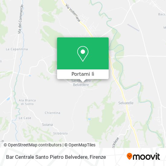 Mappa Bar Centrale Santo Pietro Belvedere