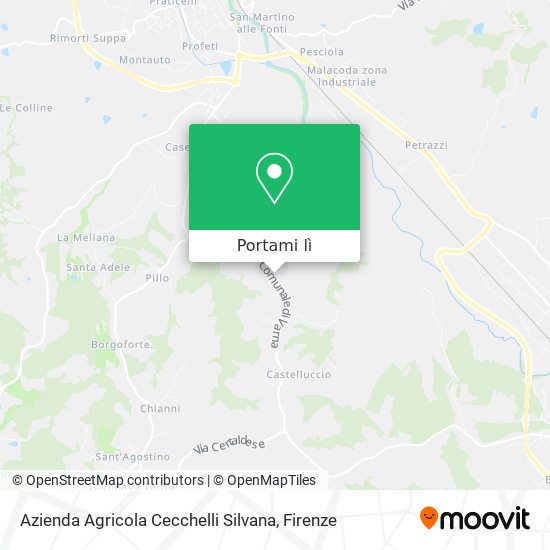 Mappa Azienda Agricola Cecchelli Silvana