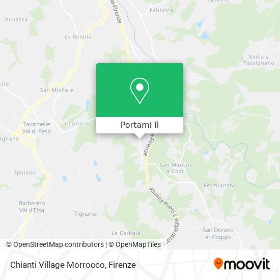 Mappa Chianti Village Morrocco